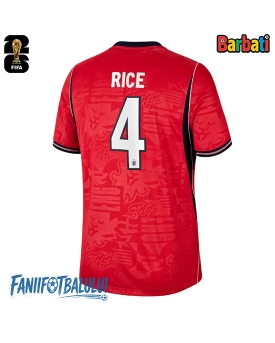 Anglia Declan Rice #4 Tricou Fotbal Replică Mondial 2026 Barbati Deplasare